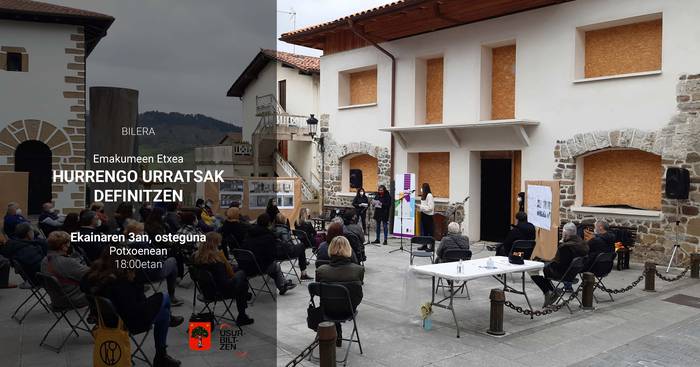 Emakumeen Etxea sortu arteko urratsak definitzeko bilera ostegunean Potxoenean