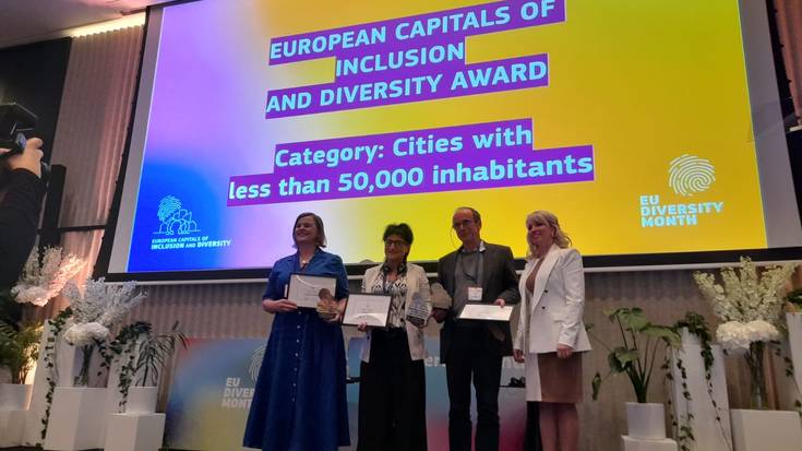 Usurbilgo herriaren lana aitortu dute Inklusibotasunaren eta Aniztasunaren Europako Sariketan
