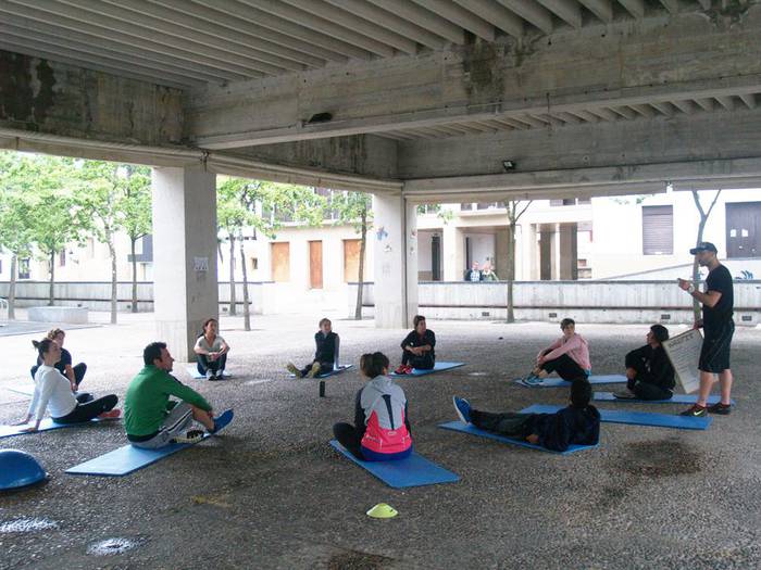 Entrenamendu funtzionalen saioa ospatu da, Kalefit taldekoen eskutik