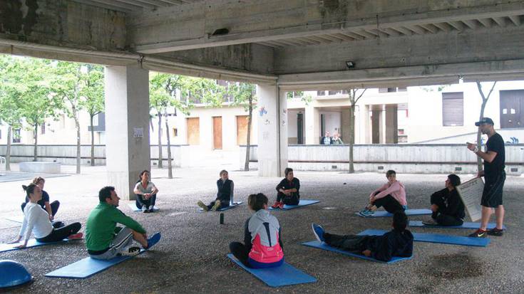 Entrenamendu funtzionalen saioa ospatu da, Kalefit taldekoen eskutik
