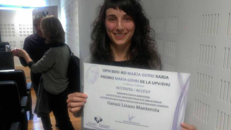 EHU-ko Maria Goyri Sariketako "accessita", Garazi Lizaso Manterolarentzat