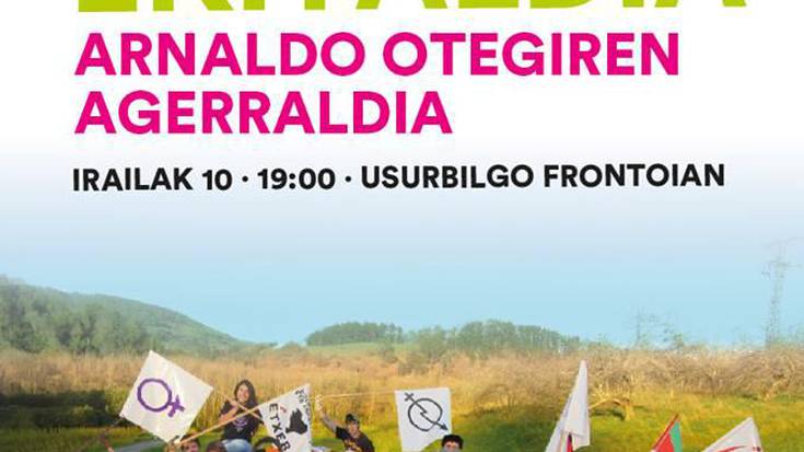 Arnaldo Otegi Usurbilen larunbatean, EHBilduren gazte ekitaldian