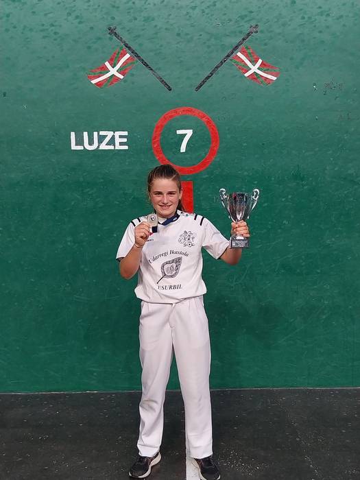 Araitz Mendiluze pilotaria, Gipuzkoako Eskolarteko txapeldunordea