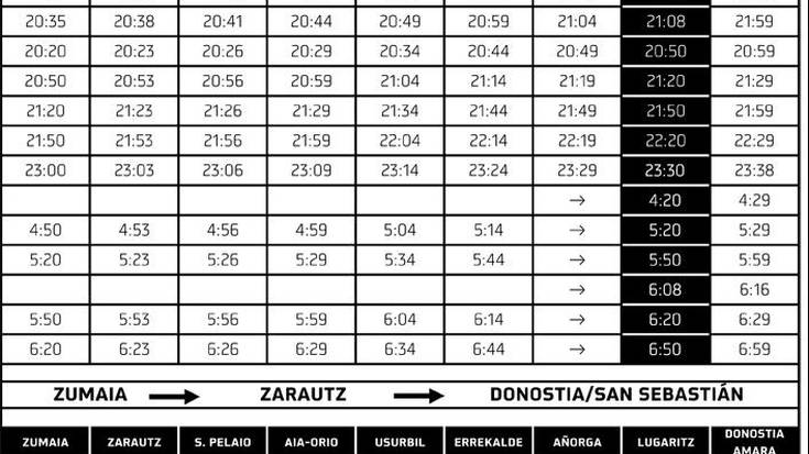 Tren zerbitzu bereziak, asteburuko ospakizunetara joateko