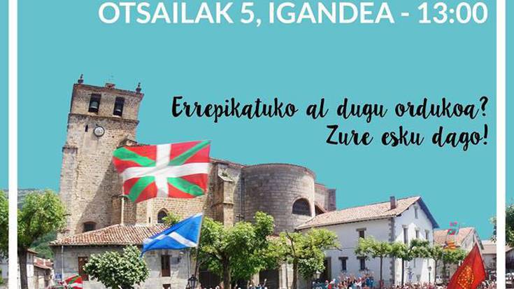 Maiatzaren 7ko galdeketaren aldeko herritarren argazki erraldoia igandean