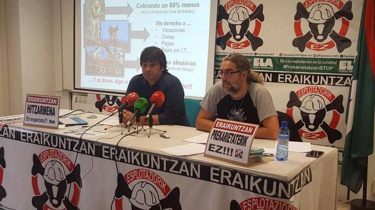 Erraustegia langileak esplotatuz ari direla eraikitzen salatu du ELAk Gipuzkoako Batzar Nagusietan