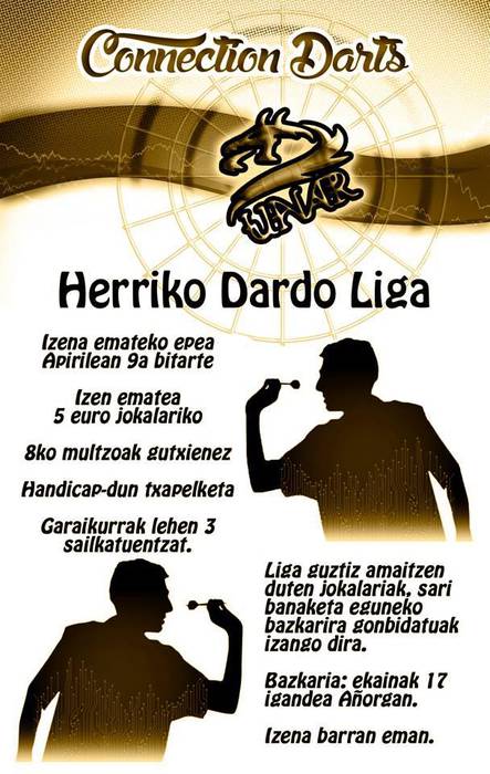Usurbilgo Dardo Liga antolatu dute