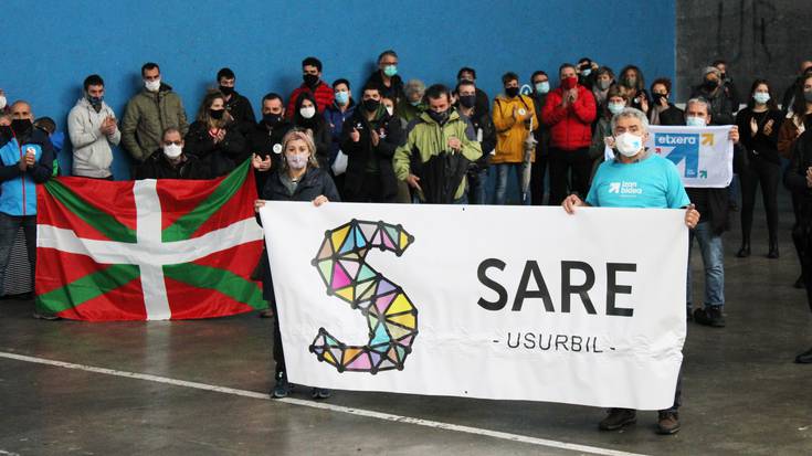 Preso eta iheslarien egoerari aterabidea ematea eskatu dute, Sarek deitutako mobilizazioan