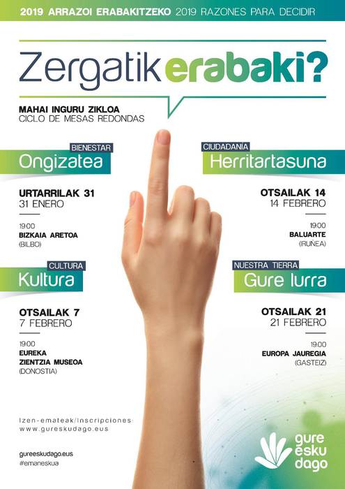 Gure Esku Dagok gaurko iragarria zuen solasaldia atzeratu egin dute