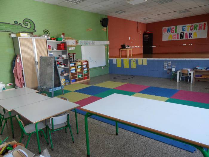 Greba eguna dute, Zubieta eta Aginagako eskoletan