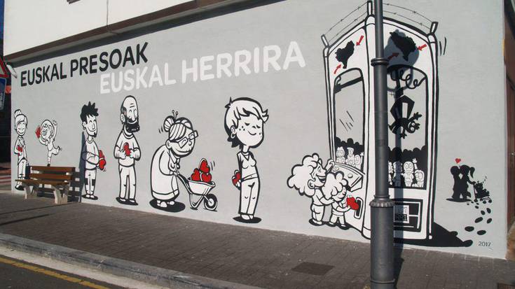 Elkarretaratzea 20:00etan, Zubiaurreneako mural berriaren ondoan