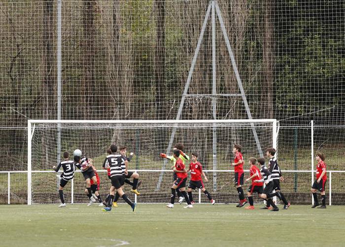 Infantilen arteko futbol partida gaur Haranen
