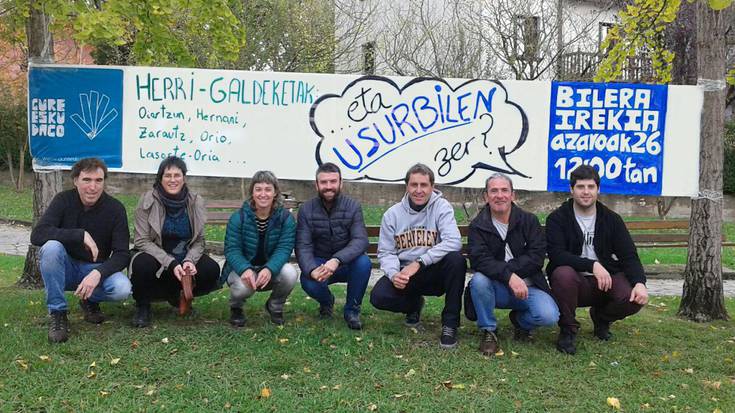 Usurbil ere, erabakitze eskubidearen aldeko galdeketen olatura batzear