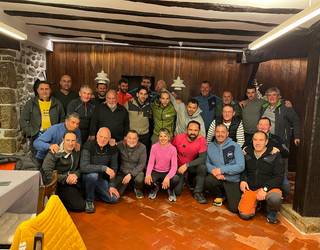 Kuadrilla ederra joan da aurten ere tipi-tapa Arantzazuraino