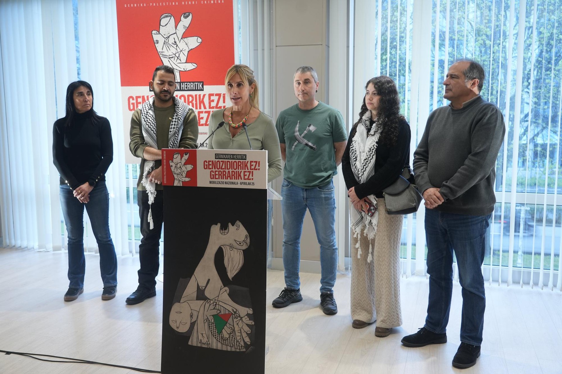 Laguntza eskatu du Gernika-Palestina Herri Ekimenak larunbateko mobilizazio nazionalerako