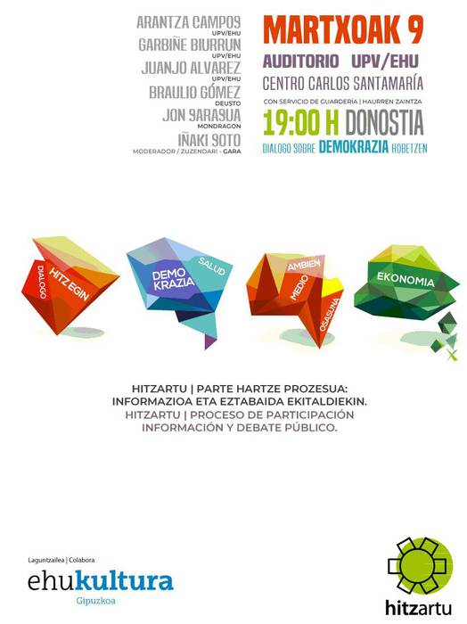 Demokraziari buruzko solasaldia gaur, Hitzartu prozesuko hurrengo hitzordua