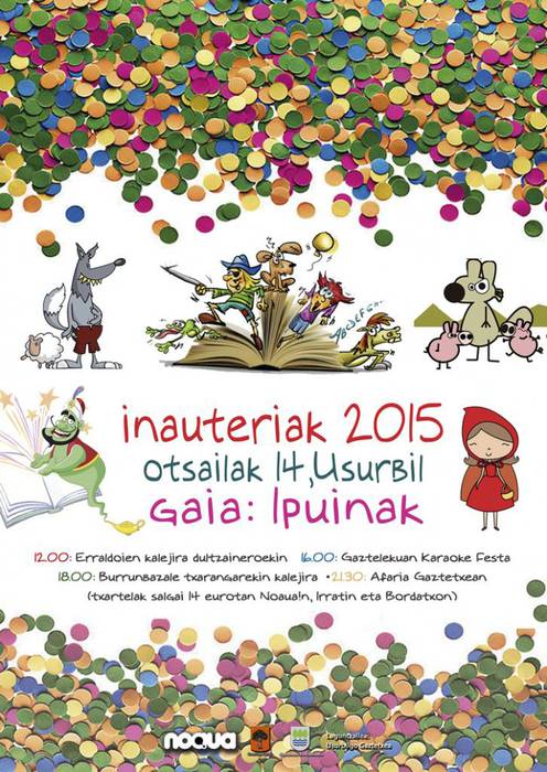Ipuinak berpiztuko ditugu, otsailaren 14ko Inauteri Festan