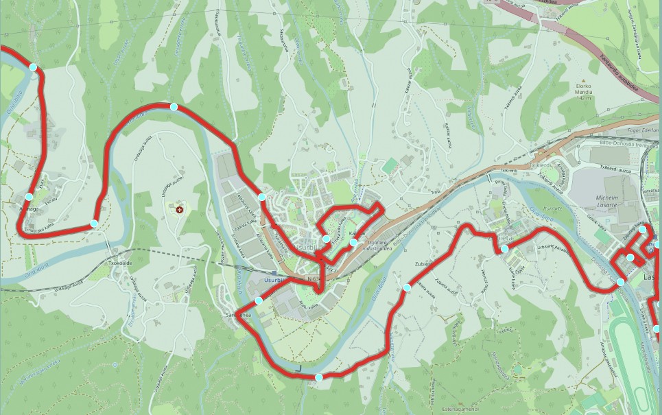 24 lekuko hartze, Korrikaren Usurbilgo 11 kilometroetan