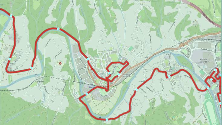 24 lekuko hartze, Korrikaren Usurbilgo 11 kilometroetan