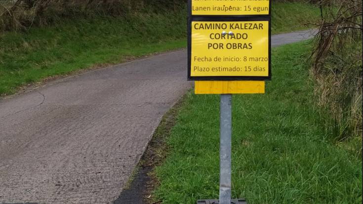 Artikulatik Igeldorako bidea, bi astez itxita