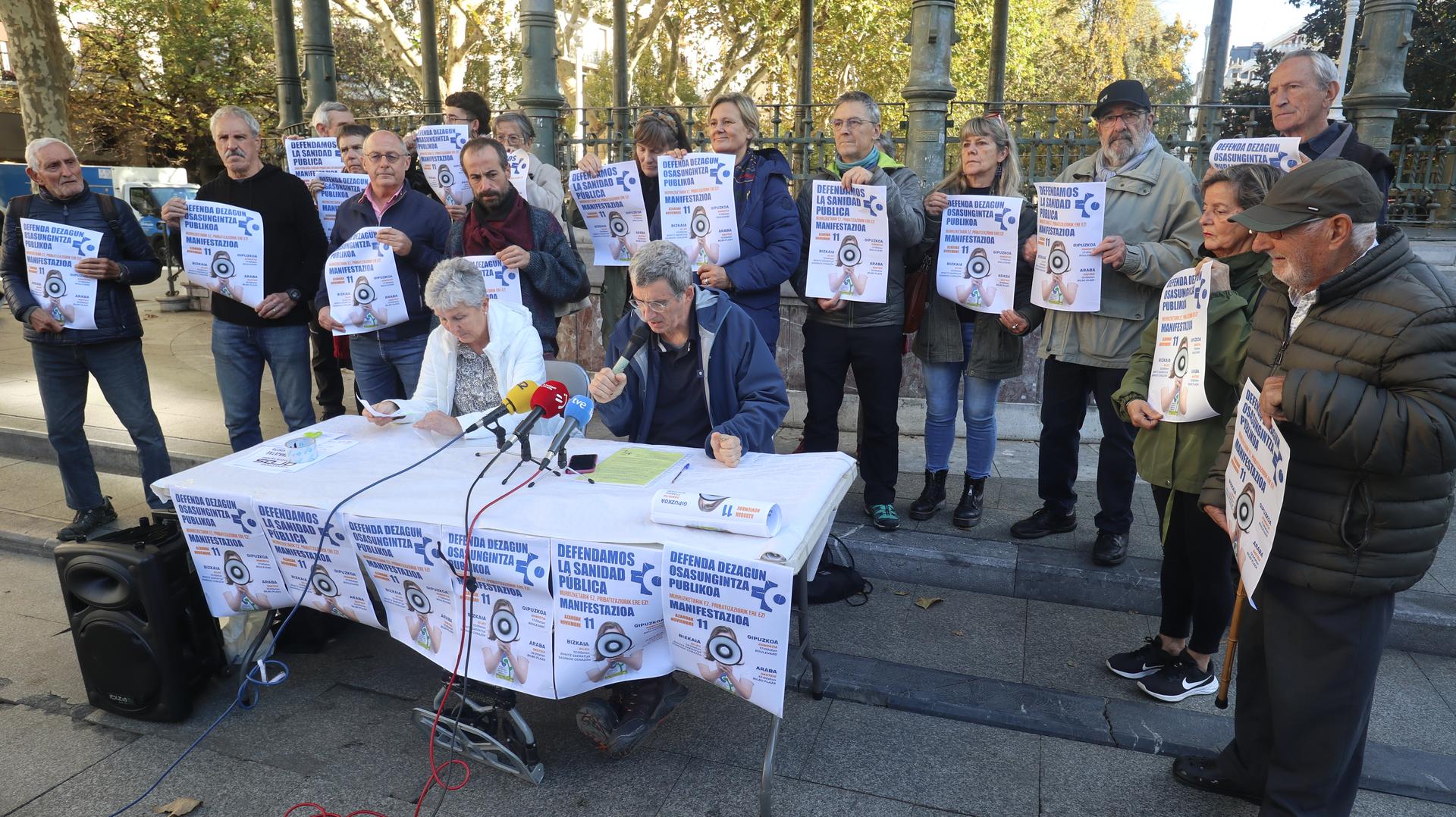 Osakidetza defendatzeko deia larunbateko manifestazioan