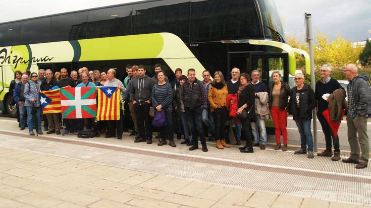 Usurbildarrak ere 155.aren aurka manifestatzera joanak dira Bilbora