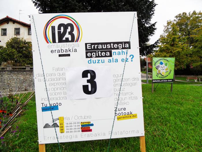 Egun bakarra baino ez da geratzen, erraustegiari buruzko galdeketa abiatzeko