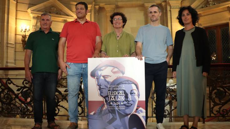 Joseba Larratxerena, Donostiako Euskal Jaiak irudikaturiko kartela