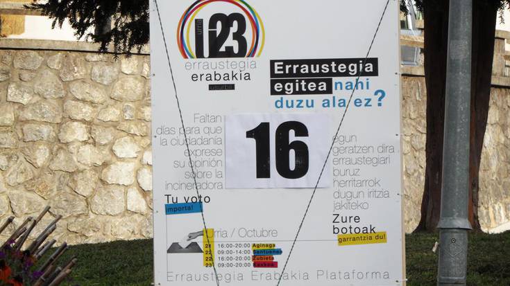 16 egun, herritarrek erraustegiaz duten iritzia ezagutzeko