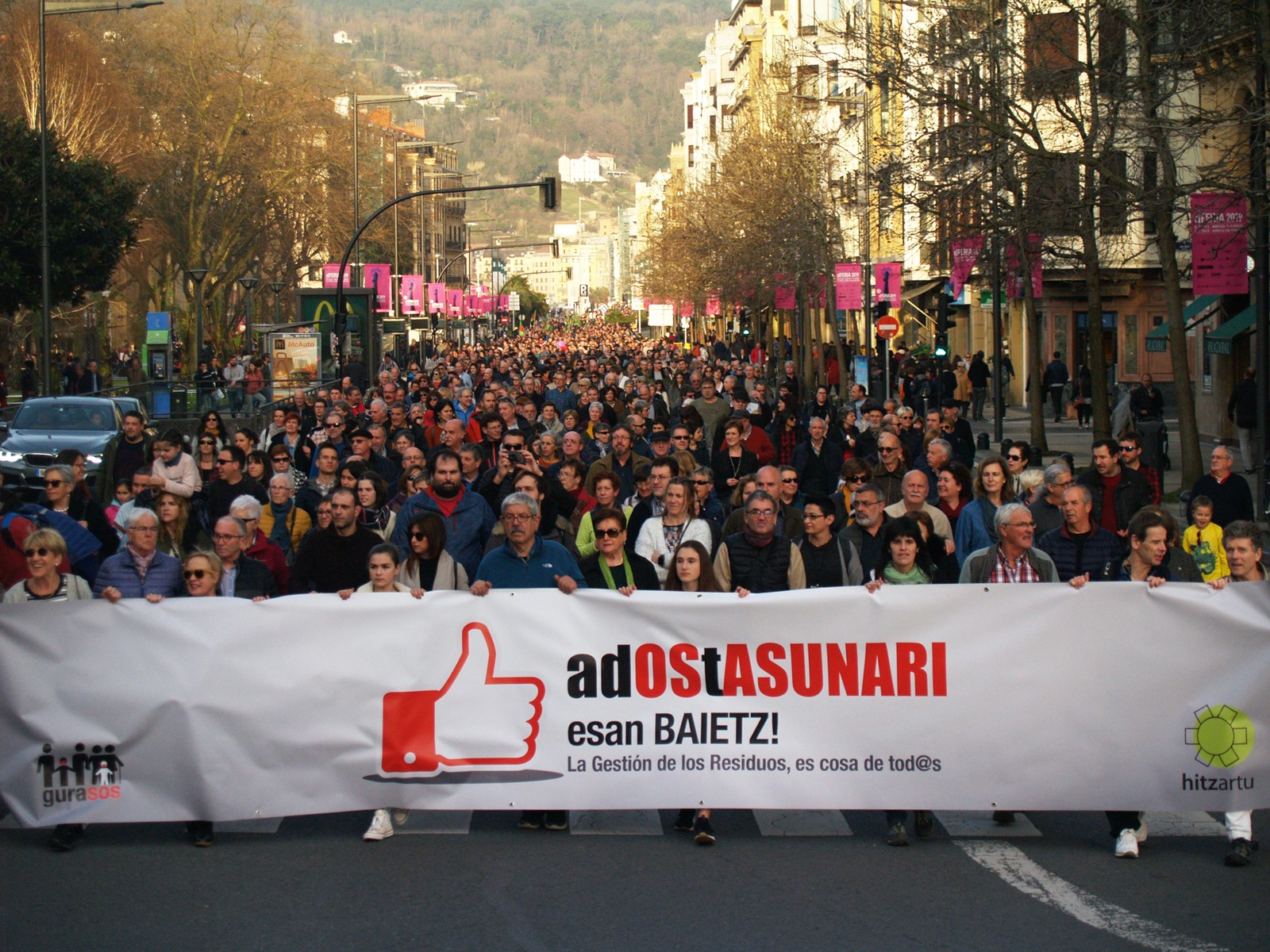 GuraSOSek larunbateko Lasarteko manifestazioarekin bat egin du