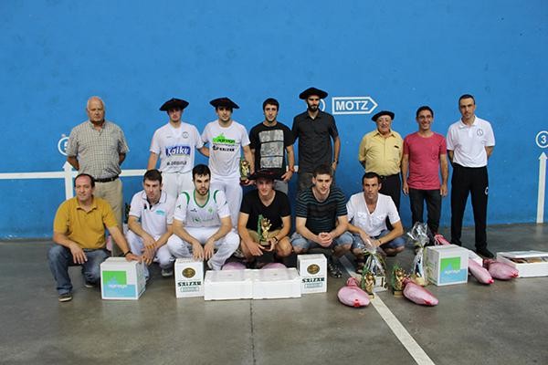 Xabier Santxo eta Erasun (Zizurkil) nagusitu dira Pilota Txapelketako finalean