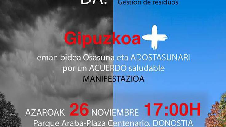 Erraustegiaren lizitazioa geratzea eskatzeko, GuraSOSen manifestazioa azaroaren 26an
