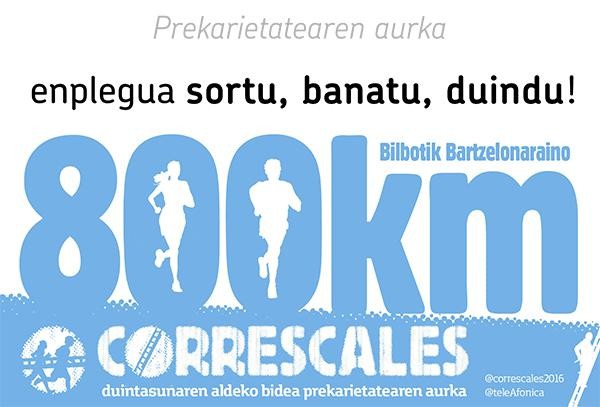Usurbilgo Udalak babesa adierazi dio 'Correscales' elkartasun lasterketari
