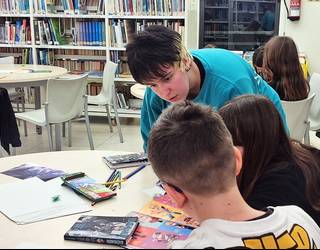 Manga tailerrarekin ekin dio Sutegi udal liburutegiak urte berriko eskaintzari