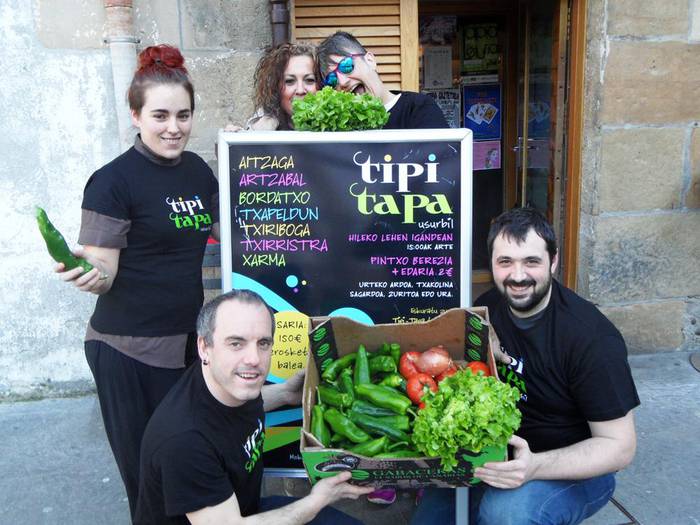 Martxoa estreinatzeko, barazkidun pintxo festa