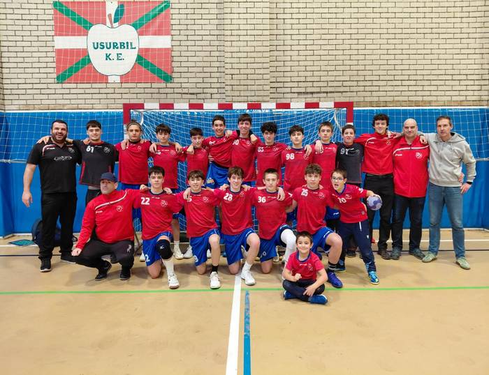Euskal Ligarako sailkatu dira Usurbil K.E.-ren kadete mutilak