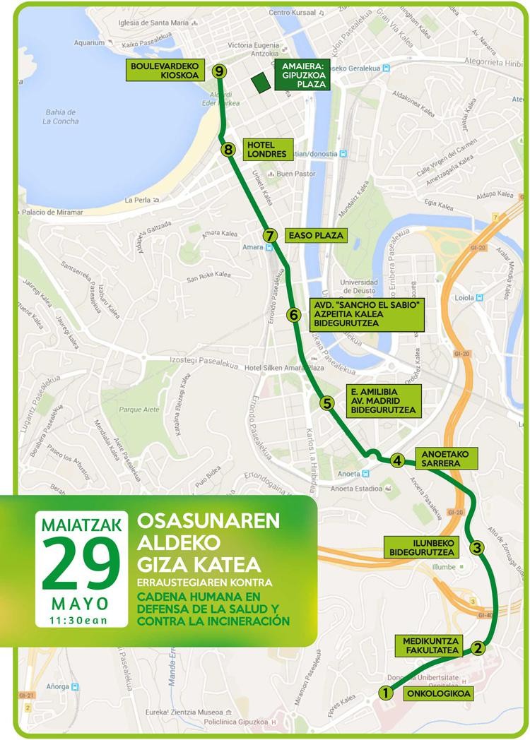 Maiatzaren 29ko giza-katerako izen emateko mahaiak asteburuan, Sutegin eta Zubietako Kaxkapen