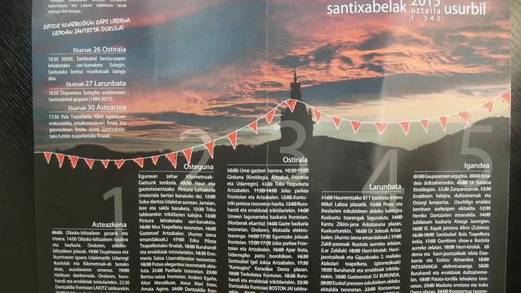 Abiatzear diren Santixabelen astean gara