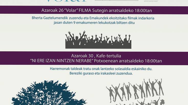 "Ni ere izan nintzen nerabe" kafe-tertulia 18:00etan Potxoenean