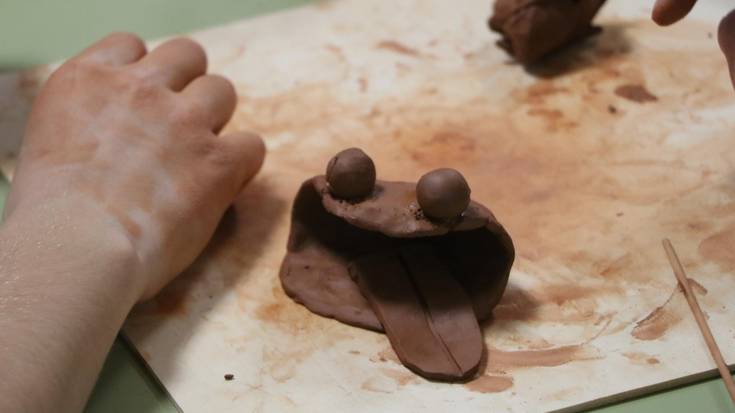 Aurrez landutako buztina margotzeko aukera gaur Santuenean