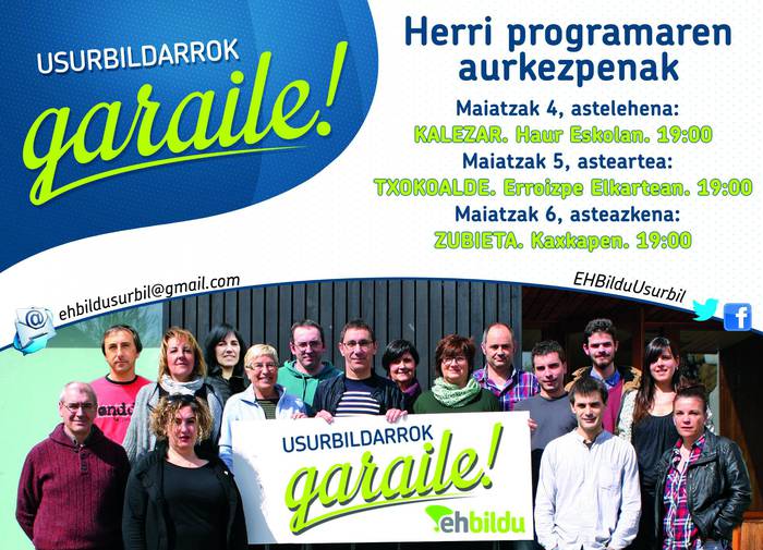 Herri Programaren aurkezpenak