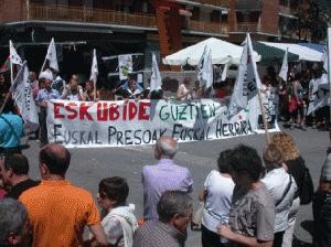 Euskal presoen eskubideen aldeko elkarretaratzeak