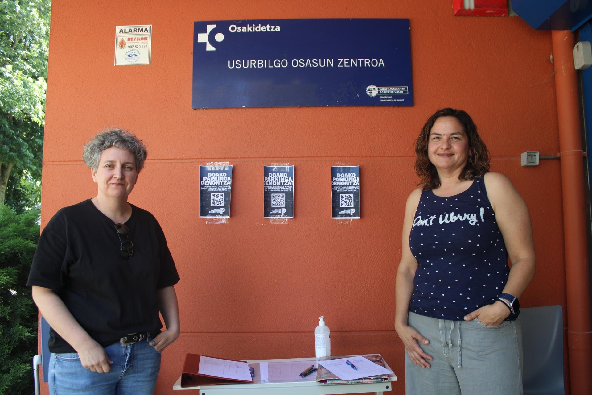 Donostia ospitaleak doako aparkalekua izatearen aldeko sinadura bilketa berriz egunotan