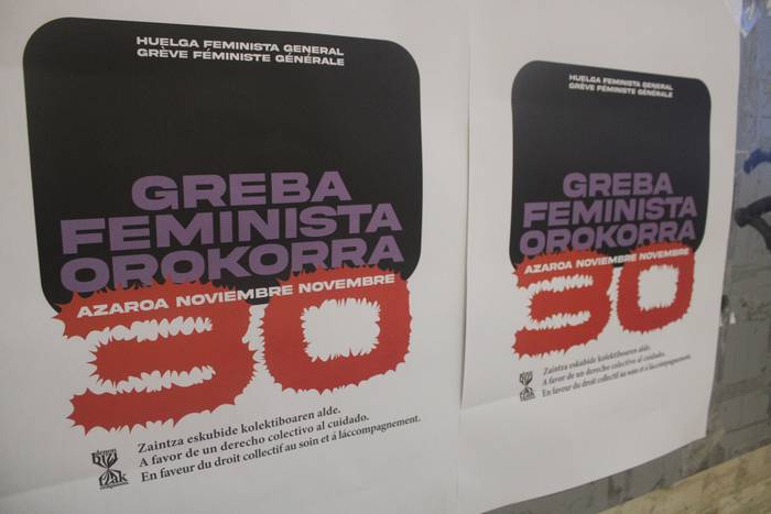 Usurbilgo Asanblada Mistoak greba orokor feministarako deialdiak prest