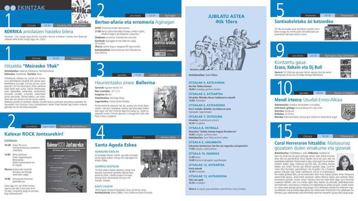Otsaileko kultur agenda, Jontxuri eskainia