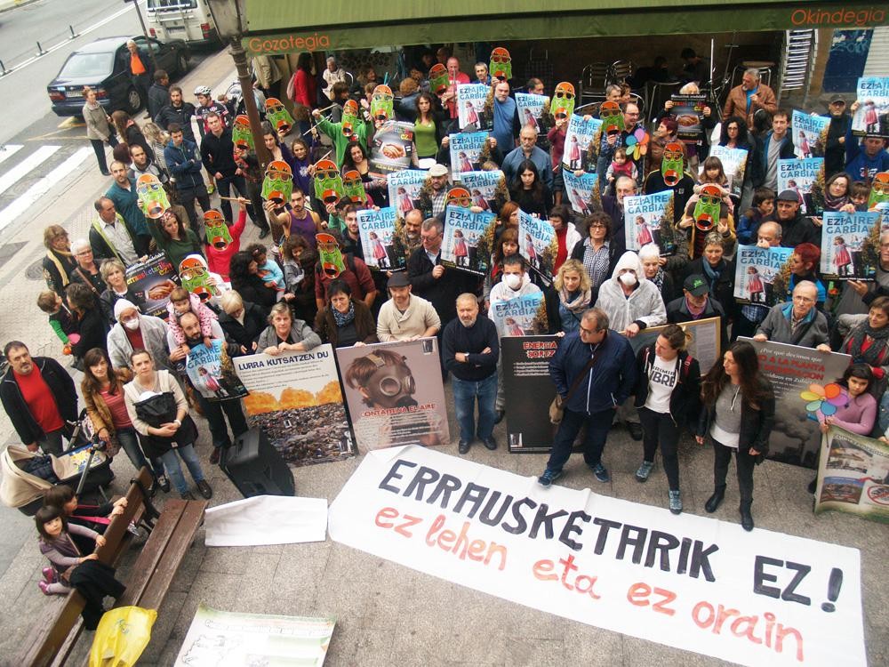 Jubilatuak erraustegiaren aurka mobilizatuko dira 12:00etan, Mikel Laboa plazan