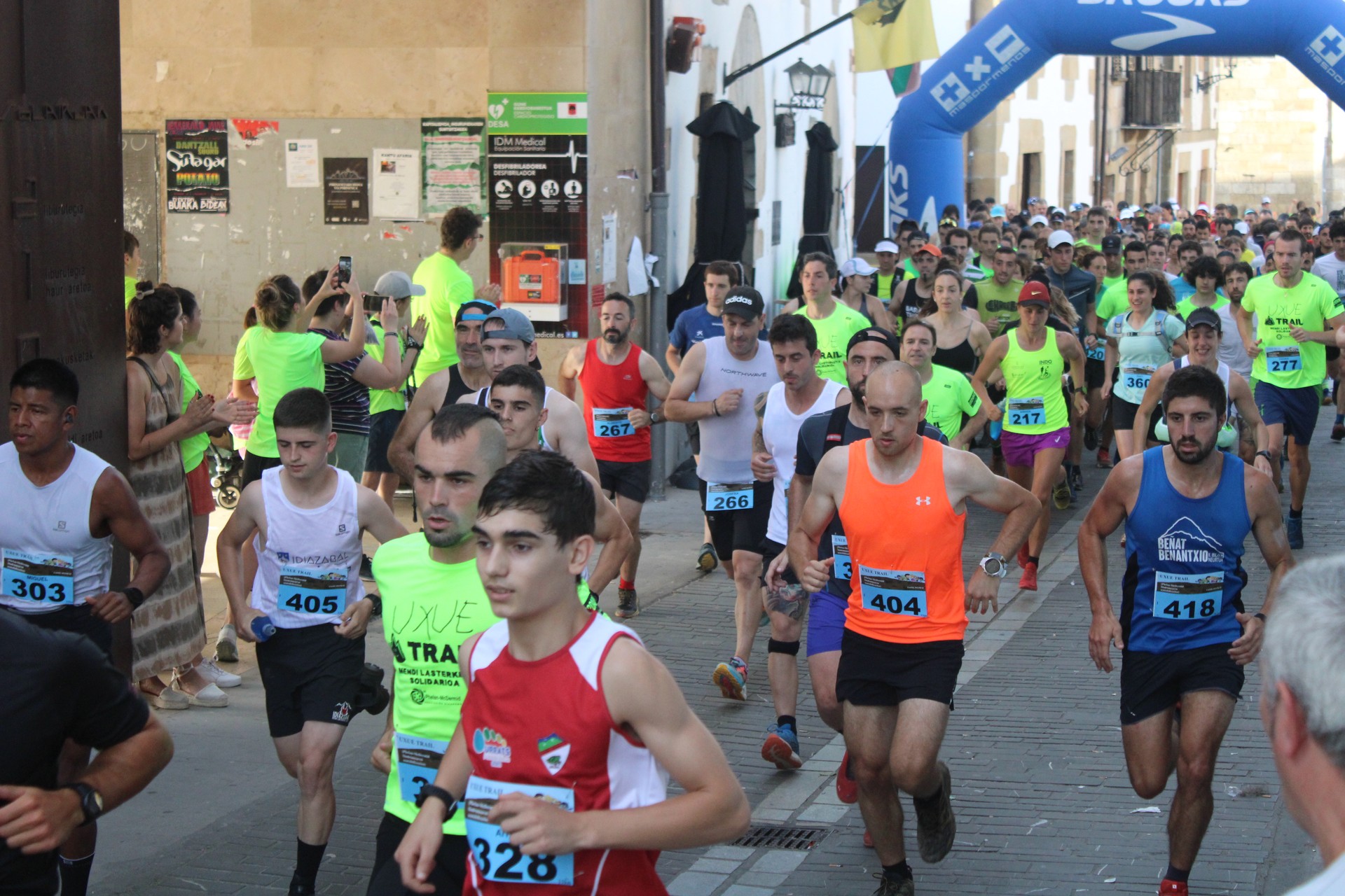 Elkartasun postua, 3 Uxue Trail mendi lasterketa egunean