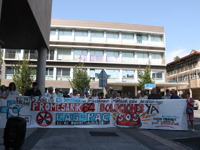 Donostialdeako Etengabeko Arreta Guneen egoera "katastrofikoa" salatu dute