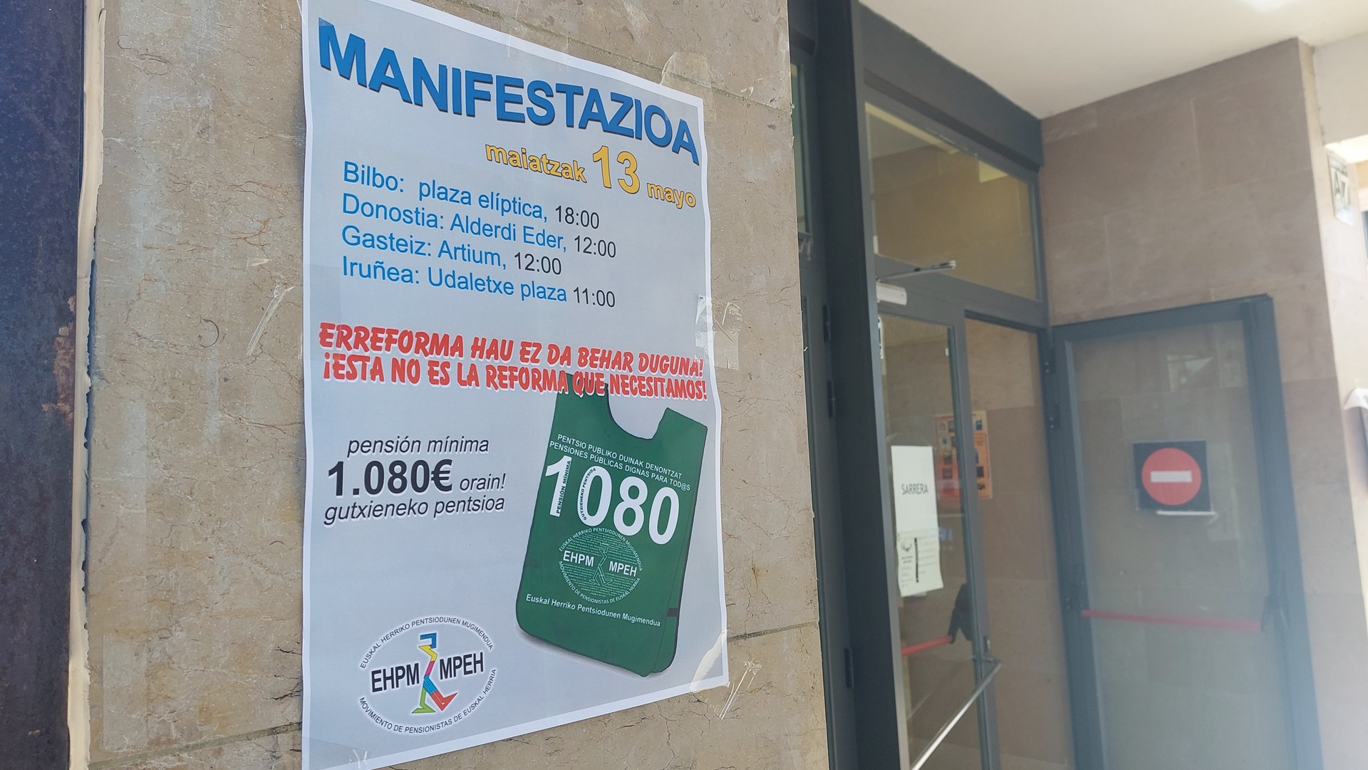 Pentsio duinen alde mobilizatzeko deia