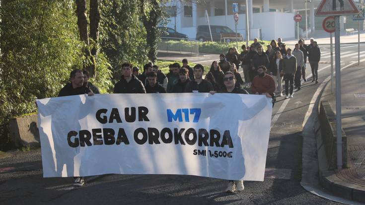 Greba orokorrera batzeko deiarekin esnatu dute herria